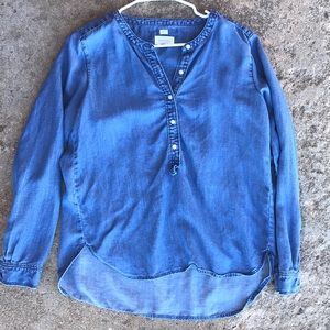Loft softened jean blouse